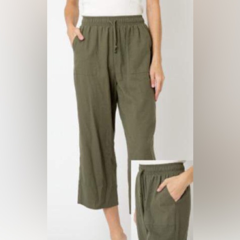Angelina Pants Olive Green